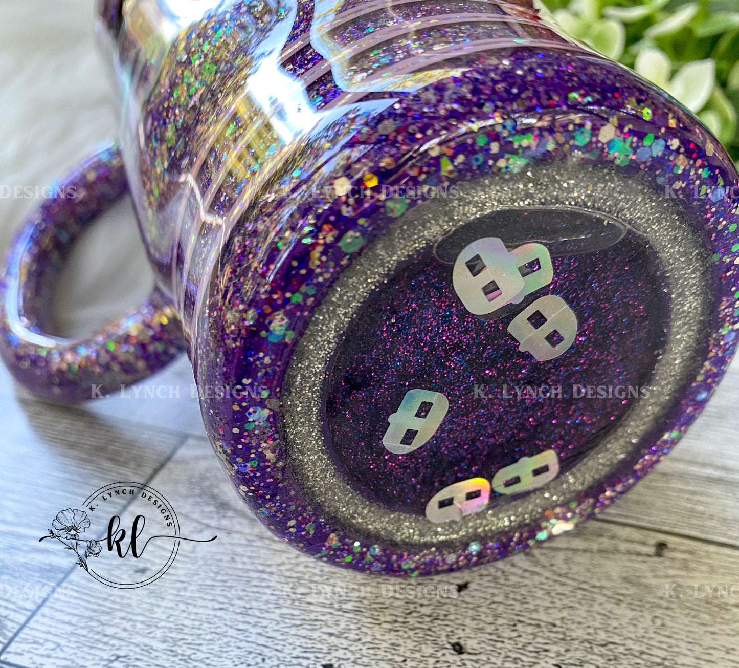 16 oz. Purple "Camping Vibes" Travel Mug