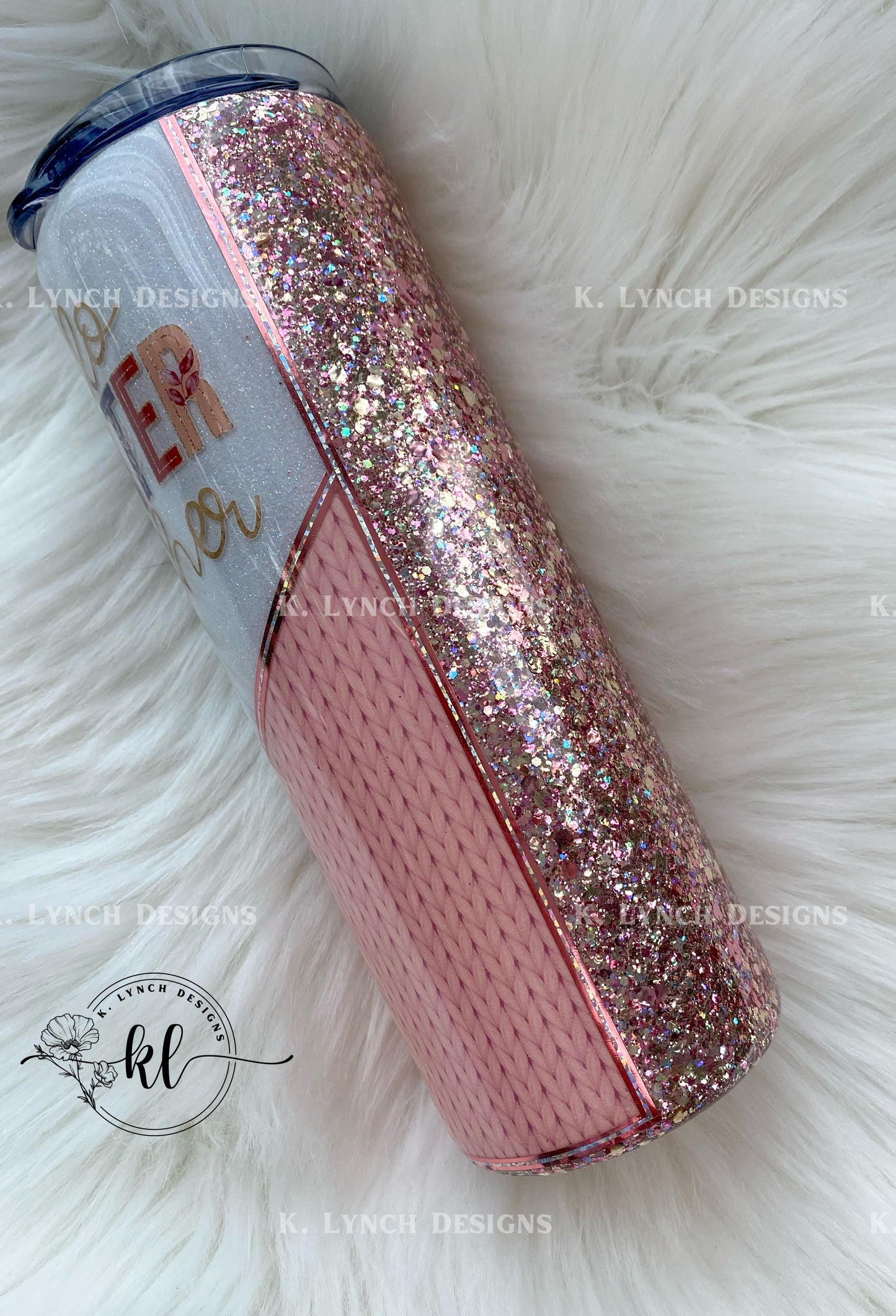 20 oz. "Hello Sweater Weather" Glitter Tumbler
