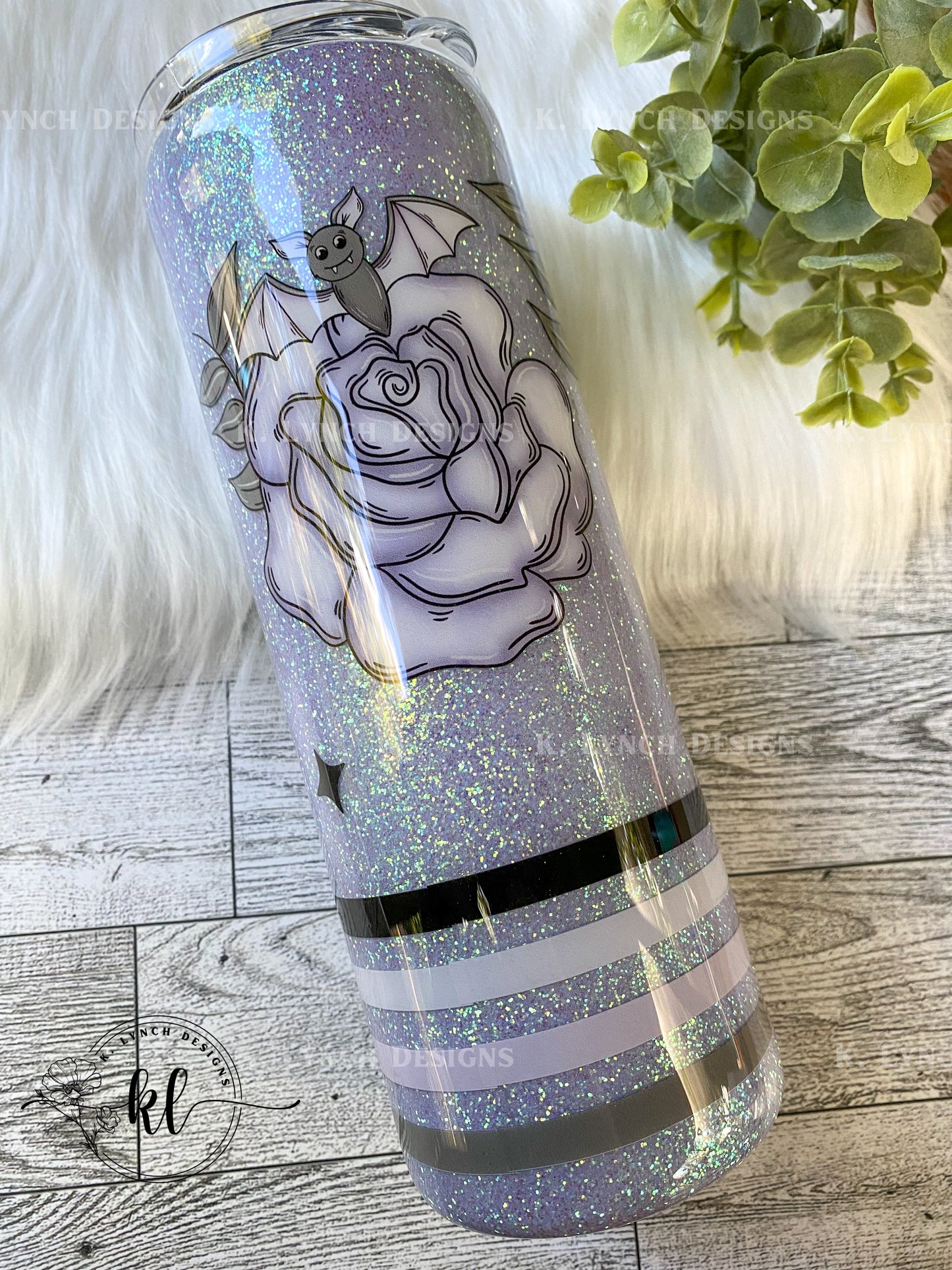 20 oz. "Never Better" Pastel Purple Bat Coffin Tumbler