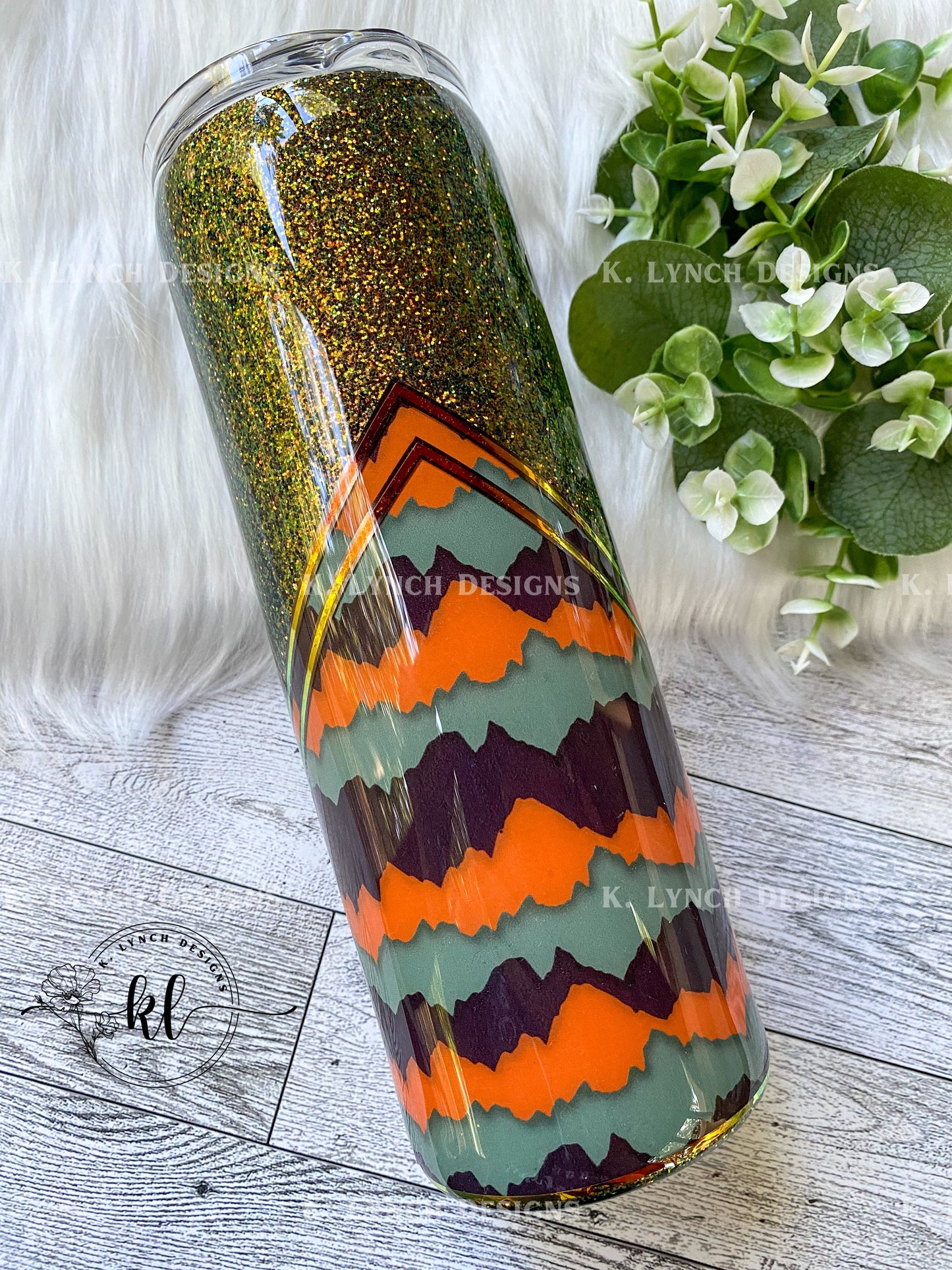 20 oz. "Wanderlust" Glitter Tumbler