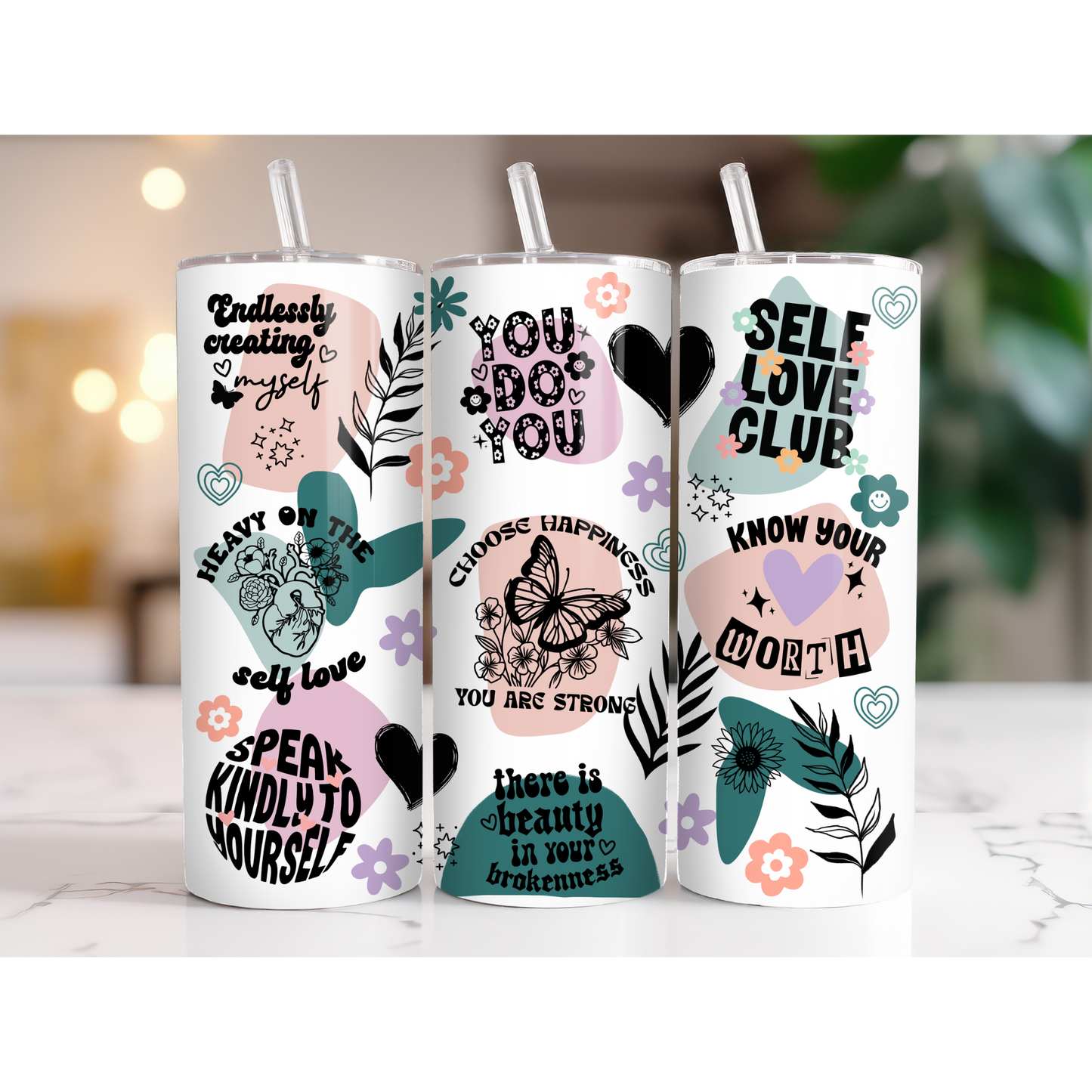 20 oz. Positive Affirmations Tumbler