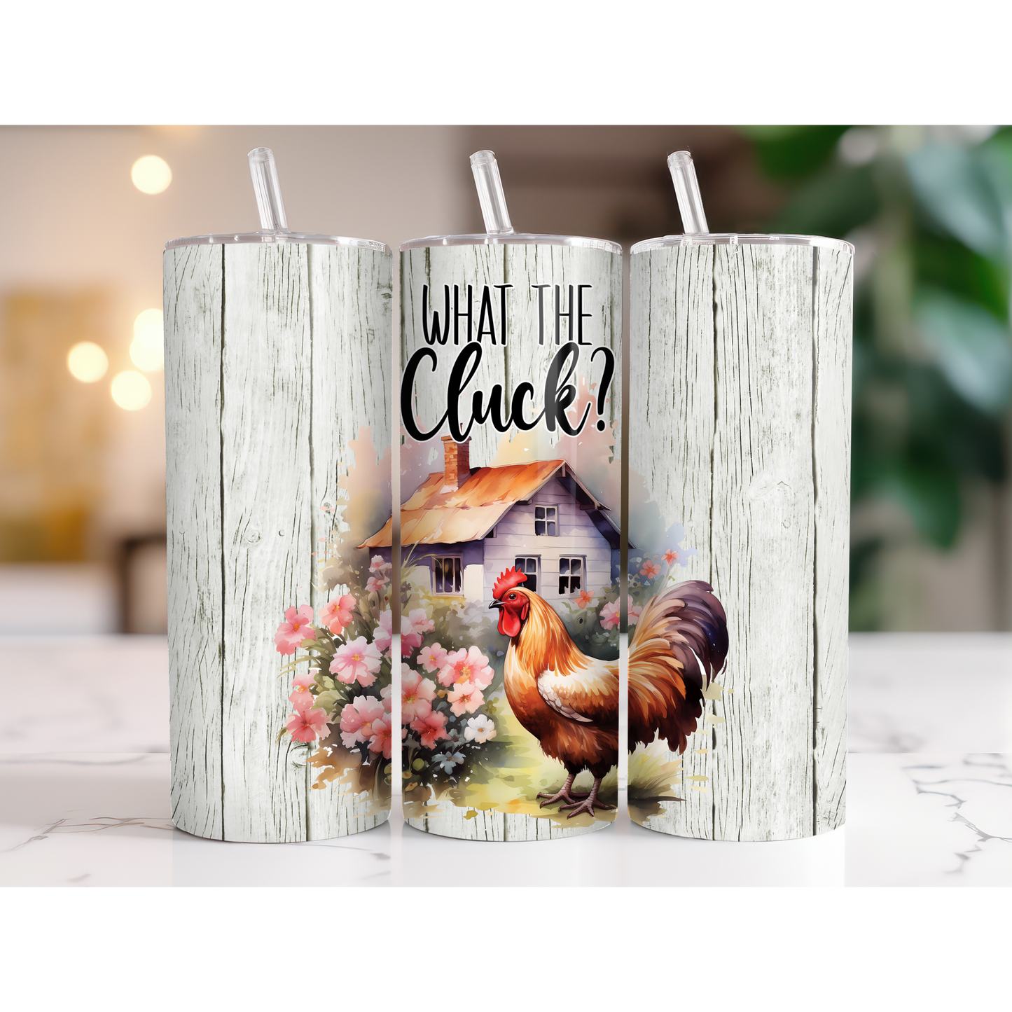 20 oz. "What the Cluck" Chicken Tumbler