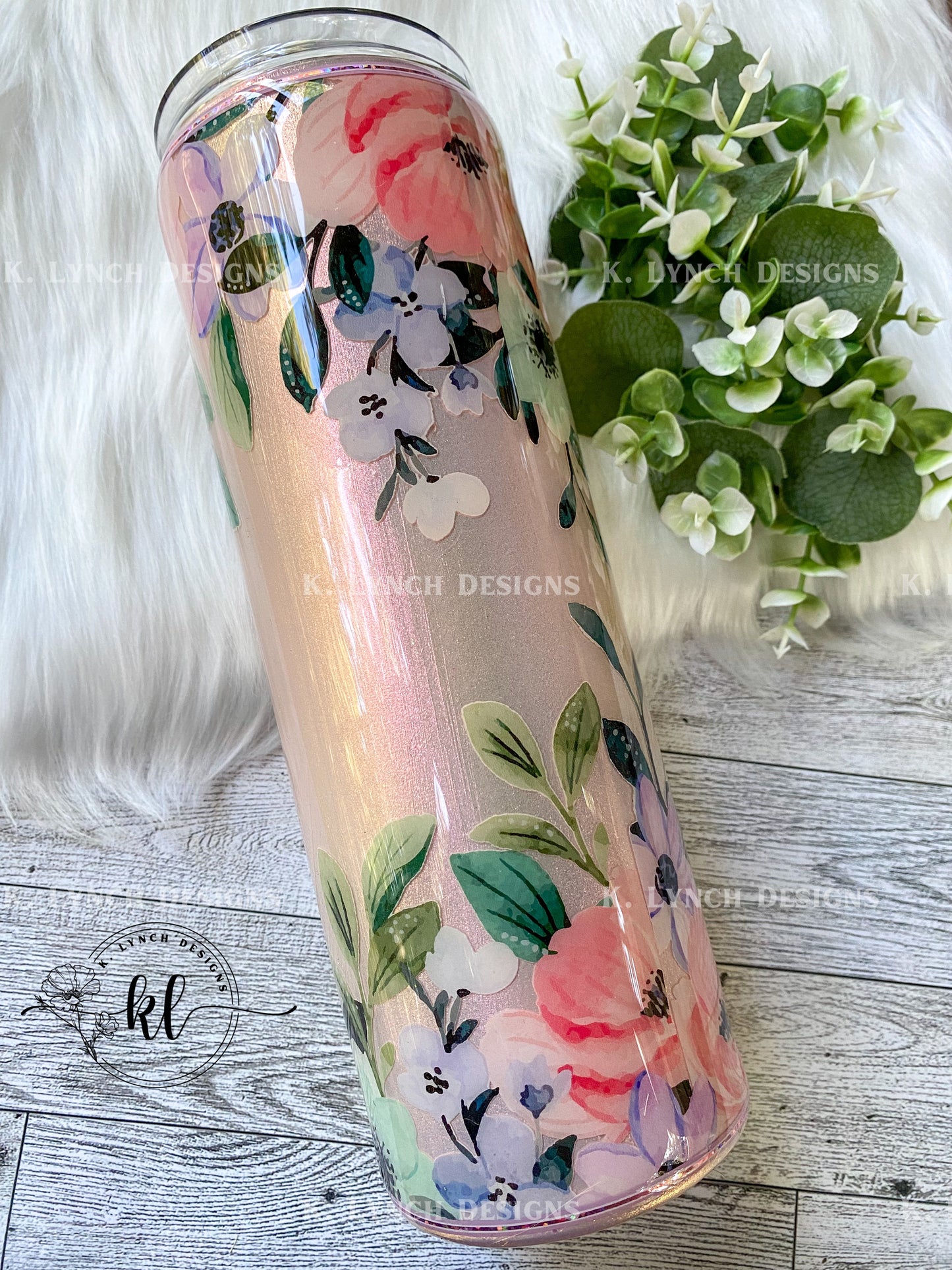 30 oz. Pink Floral "She Is.. Mom" Tumbler