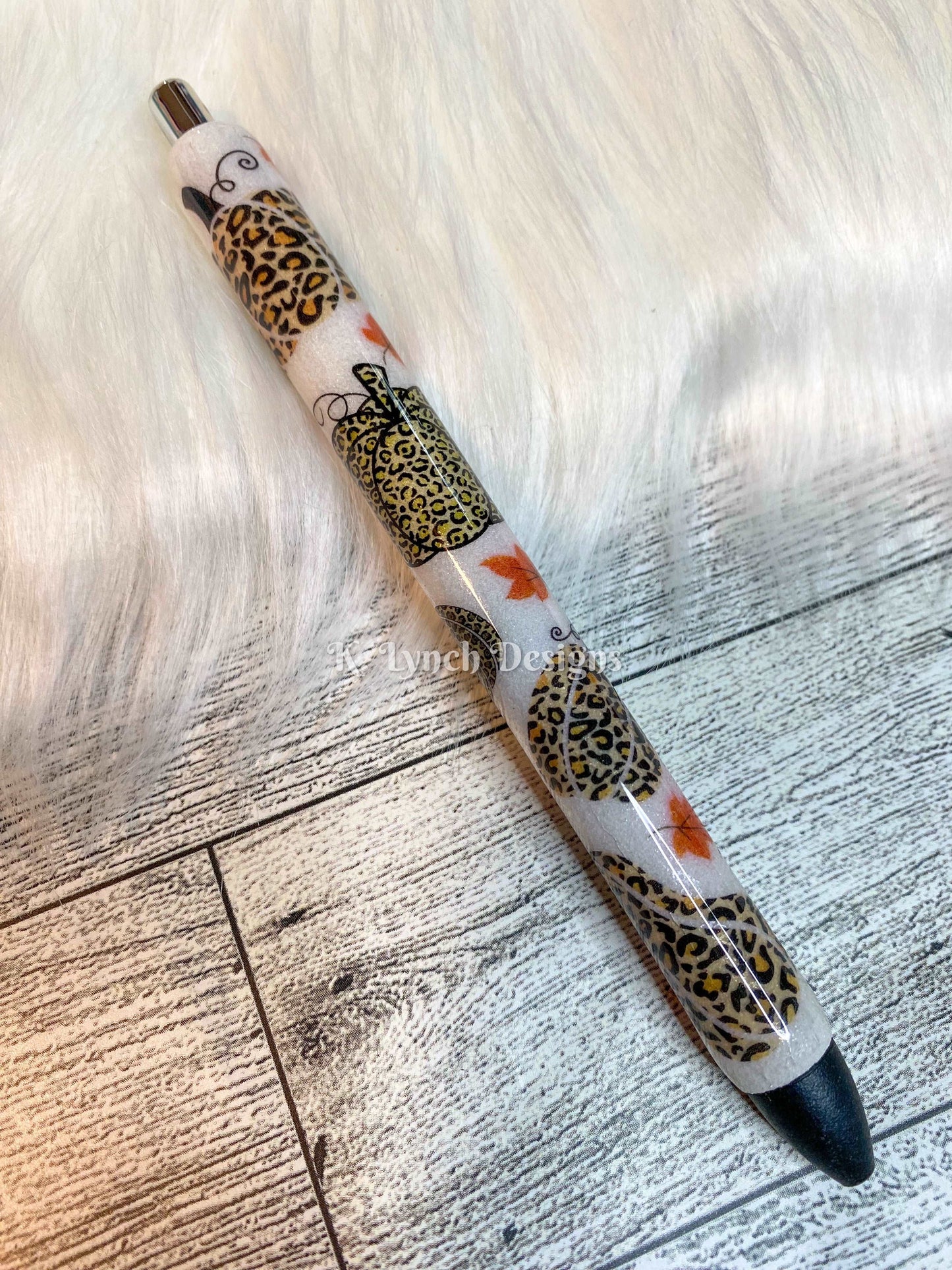 Leopard Print Pumpkin Pen