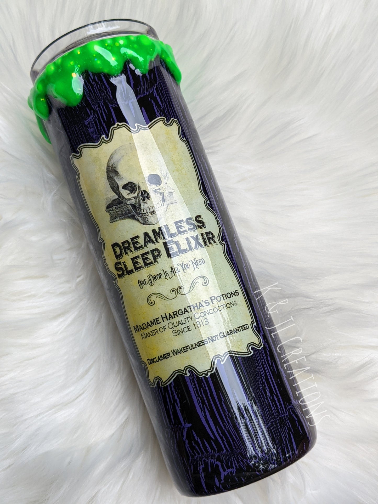 30 oz. "Dreamless Sleep Elixir" 3D Drip Tumbler