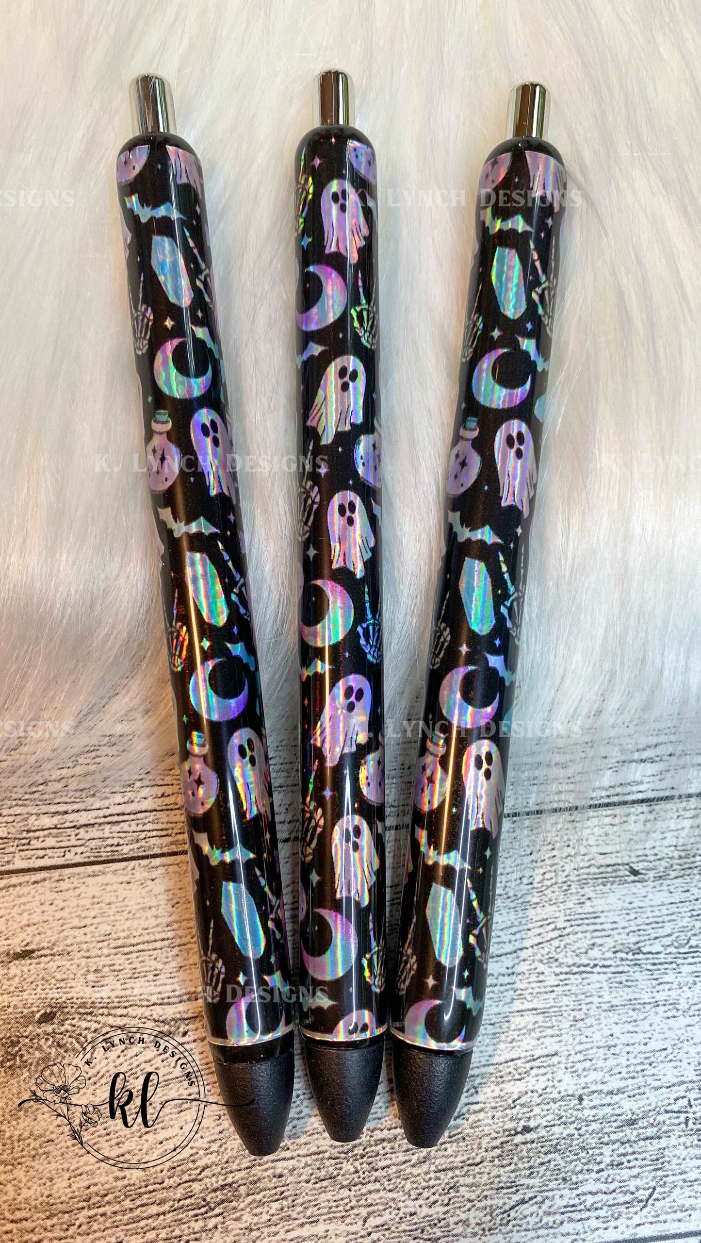 Holographic Halloween Pens