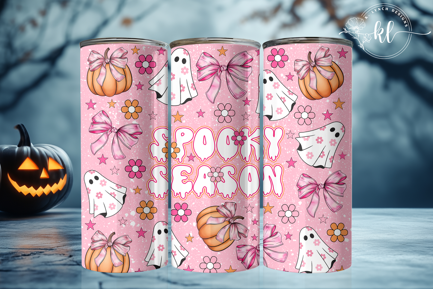 20 oz. Pink Spooky Season Tumbler