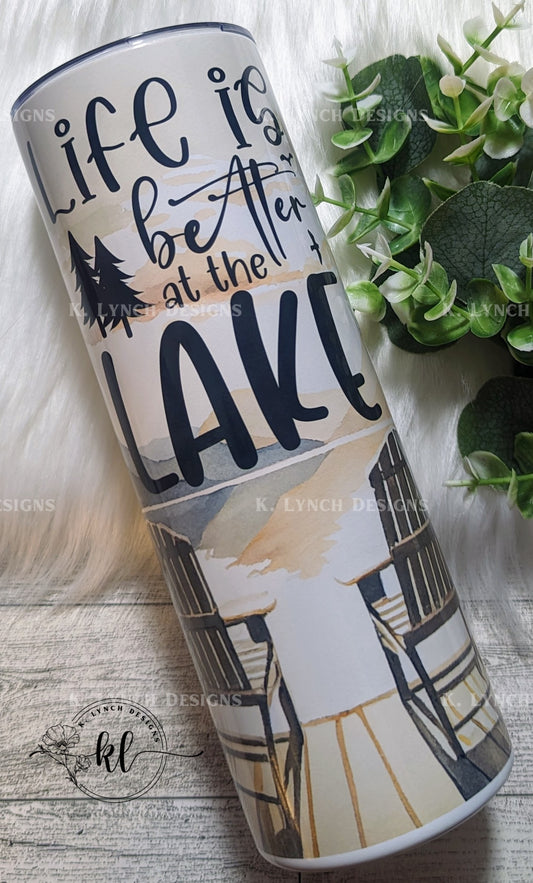 "Life is Better at the Lake" Tumbler