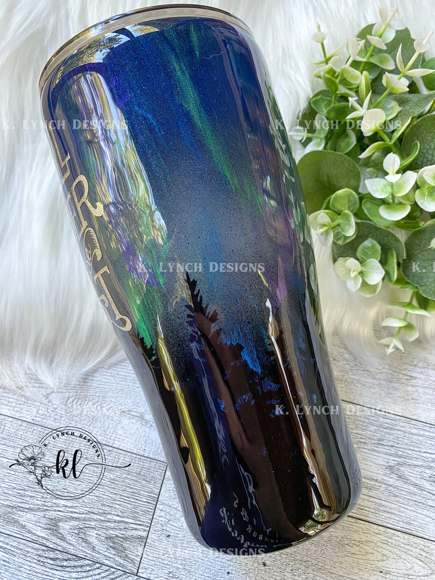 30 oz. "Not All Who Wander Are Lost" Northern Lights Tumbler