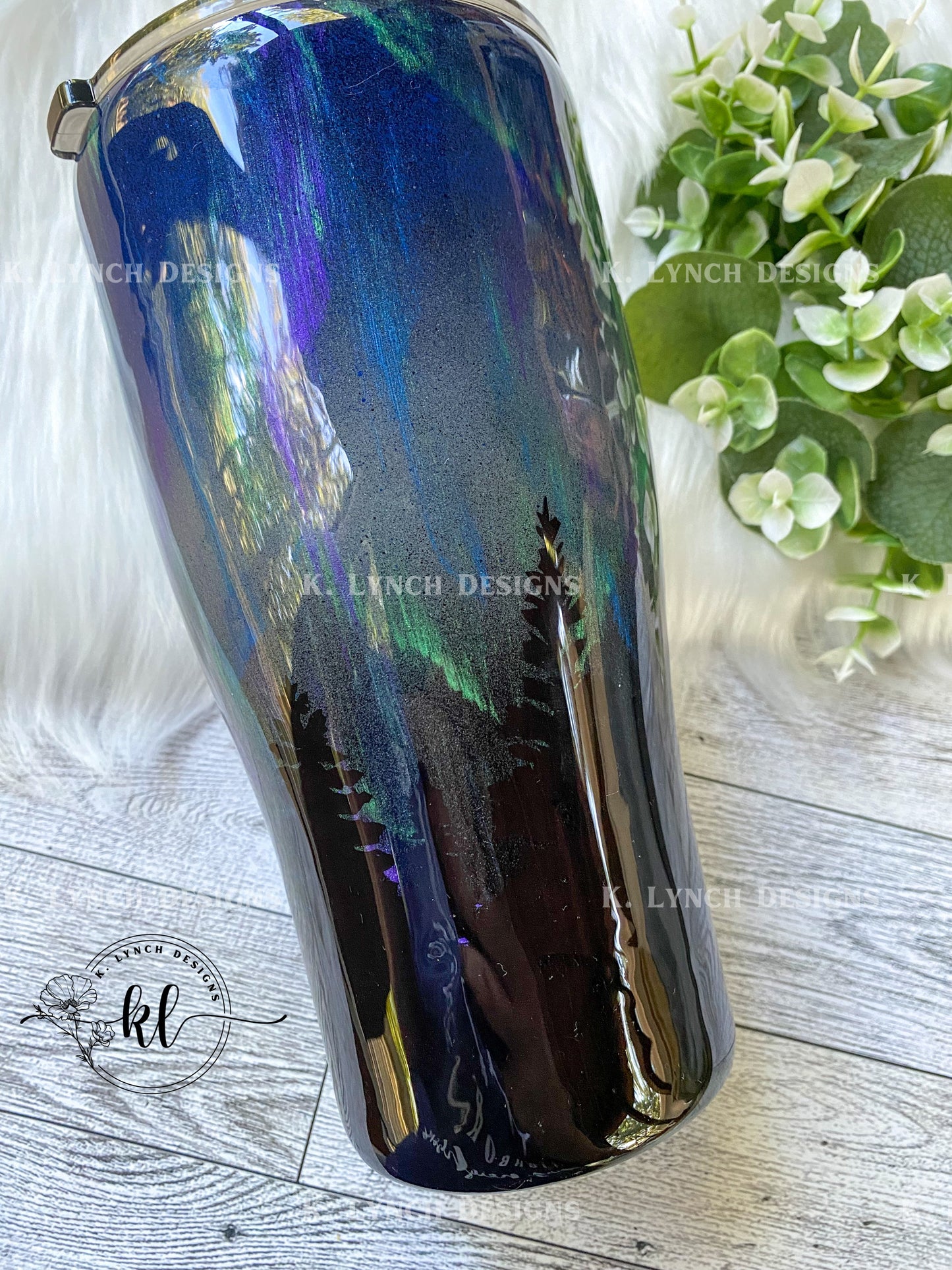 30 oz. "Not All Who Wander Are Lost" Northern Lights Tumbler