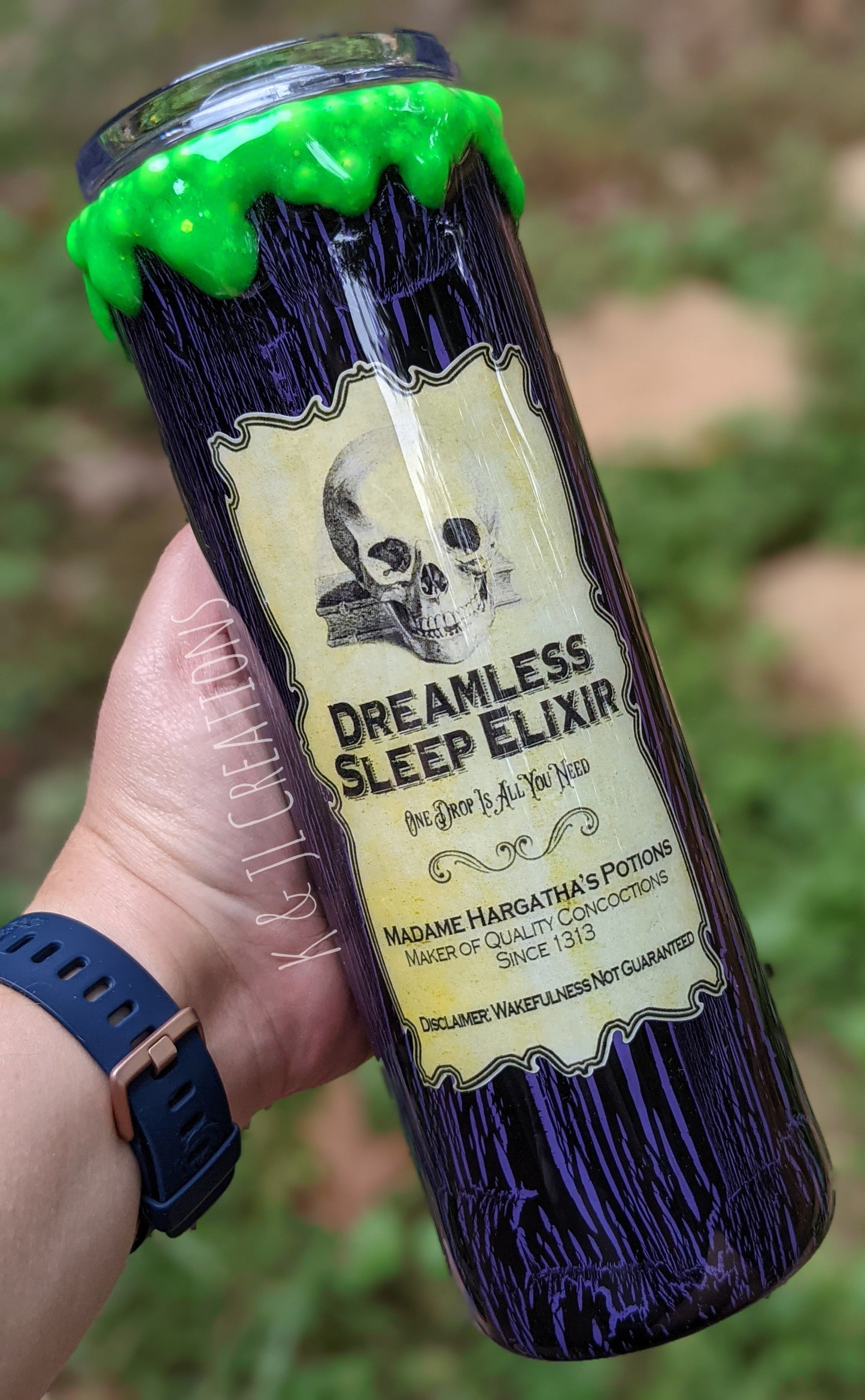 30 oz. "Dreamless Sleep Elixir" 3D Drip Tumbler